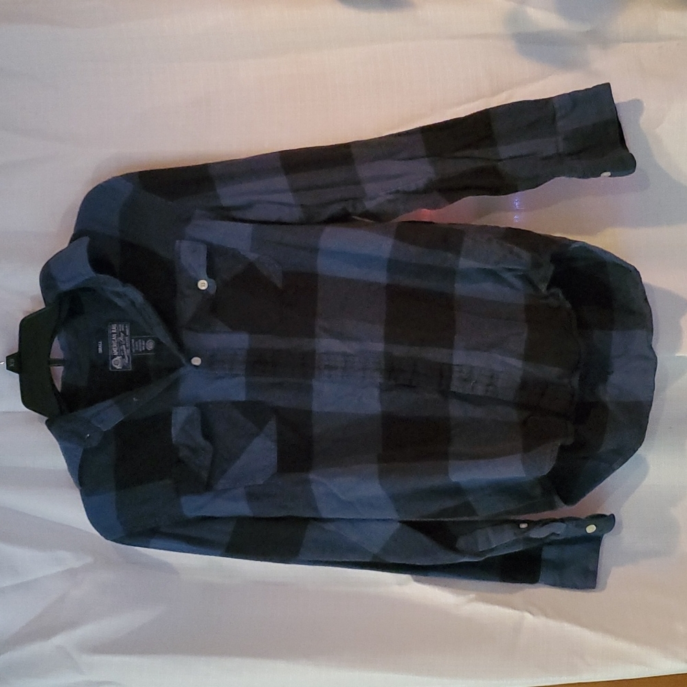 American Rag, small, blue, black, white buttons